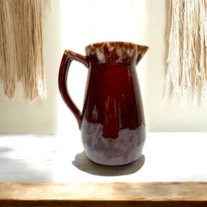 Vintage Hull USA Ovenproof Drip Glaze Pitcher